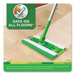 Sweeper TRAP + LOCK Wet Mop Cloth, 8 x 10, White, Open Window Scent, 38/Pack