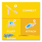 Dusters Starter Kit, Dust Lock Fiber, 6" Handle, Blue/Yellow, Gain Scent