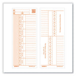 Time Card for PK1100 Time Clock, Two Sides, 3.38 x 8.25, 100/Pack