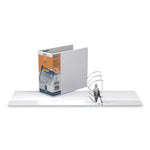 QuickFit D-Ring View Binder, 3 Rings, 6" Capacity, 11 x 8.5, White