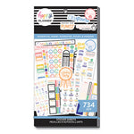 Essentials Home Classic Stickers, Productivity Theme, 734 Stickers