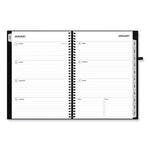 Aligned Weekly/Monthly Notes Planner, 8 x 5, Black Cover, 12-Month (Jan to Dec): 2024