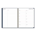 Ashlyn Weekly/Monthly Planner, Floral Artwork, 11 x 8.5, Navy/Multicolor Cover, 12-Month (Jan to Dec): 2024