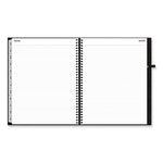 Aligned Weekly/Monthly Planner, 11 x 8.5, Black Cover, 12-Month (Jan to Dec): 2024