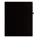 Aligned Weekly/Monthly Planner, 11 x 8.5, Black Cover, 12-Month (Jan to Dec): 2024