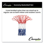 4 mm Economy Basketball Net, 21 x 6