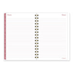 Thicket Weekly/Monthly Planner, Floral Artwork, 8.5 x 6.38, Gray/Rose/Peach Cover, 12-Month (Jan to Dec): 2024