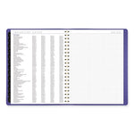 Contemporary Weekly/Monthly Planner, 11.38 x 9, Purple Cover, 12-Month (Jan to Dec): 2024