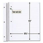 Recycled Notebook, 1 Subject, Medium/College Rule, Randomly Assorted Cover, 11 x 8.5 Sheets