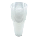 Translucent Plastic Cold Cups, 20 oz, Clear, 50/Pack