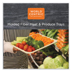 Fiber Trays, 7.1 x 9.1 x 0.7, Natural, Paper, 500/Carton