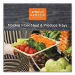 Fiber Trays, 5.7 x 8.2 x 0.6, Natural, Paper, 500/Carton