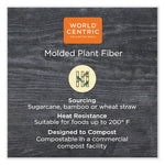 Fiber Hinged Containers, 9.2 x 9.1 x 3.2, Natural, Paper, 300/Carton