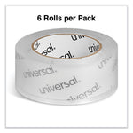 Deluxe General-Purpose Acrylic Box Sealing Tape, 2 mil, 3" Core, 1.88" x 109 yds, Clear, 6/Pack