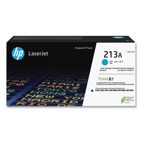 HP 213A (W2131A) Cyan Original LaserJet Toner Cartridge