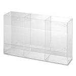 Triple Glove Dispenser, 10 x 4 x 16, Clear