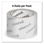 Extra-Wide Moving and Storage Packing Tape, 3" Core, 2.83" x 54.7 yd, Clear, 6/Pack