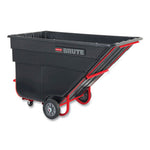 Rotomolded Tilt Truck, 303 gal, 1,200 lb Capacity, Plastic, Black