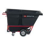 Rotomolded Tilt Truck, 0.5 cu yd, 850 lb Capacity, Plastic, Black