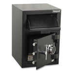 Steel Depository Safe with Combo Lock, 14 x 14.2 x 20, 1.06 cu ft, Black