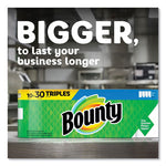 Kitchen Roll Paper Towels, 2-Ply, White, 10.5 x 11, 87 Sheets/Roll, 4 Triple Rolls/Pack, 6 Packs/Carton