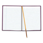 Executive Notebook with Ribbon Bookmark,1 Subject, Medium/College Rule, Grape Cover, (75) 10.75 x 8.5 Sheets