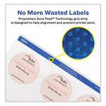 Laser/Inkjet Media Labels, Inkjet/Laser Printers, 2.5" dia, Matte White, 9 Labels/Sheet, 25 Sheets/Pack