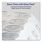 Round Labels, Inkjet Printers, 2" dia, Silver, 12/Sheet, 8 Sheets/Pack