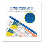 Rectangle Labels, Inkjet/Laser Printers, 7.85 x 1.75, Textured White, 5/Sheet, 10 Sheets/Pack