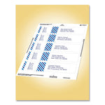 Rectangle Labels, Inkjet/Laser Printers, 7.85 x 1.75, Textured White, 5/Sheet, 10 Sheets/Pack