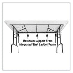 Adjustable Folding Table, Rectangular, 48" x 24" x 22" to 32", Mocha Top, Brown Legs, /Pallet