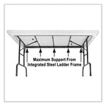 Adjustable Folding Table, Rectangular, 48" x 24" x 22" to 32", Blue Top, Black Legs, 4/Pallet