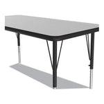 Adjustable Activity Table, Rectangular, 48" x 24" x 19" to 29", Granite Top, Black Legs, 4/Pallet