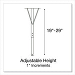 Height Adjustable Activity Tables, Round, 60" x 19" to 29", Gray Granite Top, Gray Legs, 4/Pallet