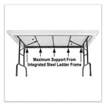 Adjustable Folding Tables, Rectangular, 72" x 30" x 22" to 32", Red Top, Black Base, 4/Pallet