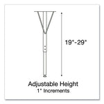 Height Adjustable Activity Tables, Round, 60" x 19" to 29", Medium Oak Top, Gray Legs, 4/Pallet