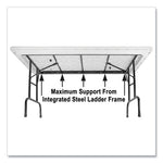 Adjustable Folding Tables, Rectangular, 72" x 30" x 22" to 32", Yellow Top, Black Legs, 4/Pallet