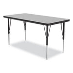 Adjustable Activity Table, Rectangular, 48" x 24" x 19" to 29", Granite Top, Black Legs, 4/Pallet