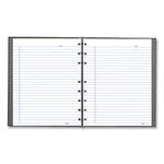 NotePro Notebook, 1-Subject, Medium/College Rule, Cool Gray Cover, (75) 9.25 x 7.25 Sheets