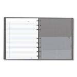 NotePro Notebook, 1-Subject, Medium/College Rule, Cool Gray Cover, (75) 9.25 x 7.25 Sheets