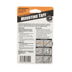 Heavy Duty Mounting Tape, Permanent, Holds Up to 30 lbs, 1" x 60", Black