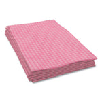 Tuff-Job Foodservice Towels, 12 x 24, Pink/White, 200/Carton