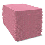 Tuff-Job Foodservice Towels, 12 x 24, Pink/White, 200/Carton