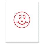 Specialty Stamp, Smiley Face, 0.63 dia, Red