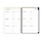 Day Designer Peyton Create-Your-Own Cover Weekly/Monthly Planner, Floral, 8 x 5, Navy, 12-Month (July-June): 2023 to 2024