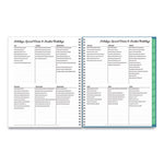 Ditsy Create-Your-Own Cover Weekly/Monthly Teacher Lesson Planner, Two-Page Spread (Nine Classes), 11 x 8.5, 2023 to 2024
