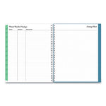 Ditsy Create-Your-Own Cover Weekly/Monthly Teacher Lesson Planner, Two-Page Spread (Nine Classes), 11 x 8.5, 2023 to 2024