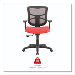 Alera Elusion Series Mesh Mid-Back Swivel/Tilt Chair, Supports Up to 275 lb, 17.9" to 21.8" Seat Height, Red