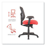 Alera Elusion Series Mesh Mid-Back Swivel/Tilt Chair, Supports Up to 275 lb, 17.9" to 21.8" Seat Height, Red