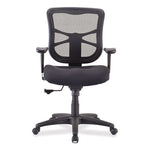 Alera Elusion Series Mesh Mid-Back Swivel/Tilt Chair, Supports Up to 275 lb, 17.9" to 21.8" Seat Height, Black